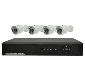 独立ビデオ監視 CCTV のキット 4CH DVR + 700TVL IR の弾丸のカメラ