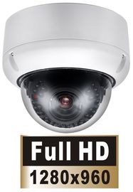 白いドームのカメラ HD IP のカメラ 40m IR の範囲が付いている 1.3 のメガ ピクセル 960P