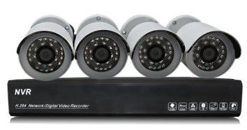 1.0 Megapixel IP の弾丸の無線保安用カメラ システム NVR キット