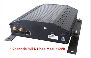 デジタル ビデオ レコーダー 4Ch 完全な D1 HDD 及び SD カード車移動式 DVR のサポート GPS 3G/WIFI