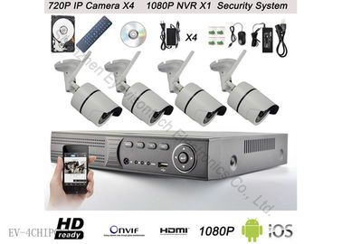 720P によって 4CH は CCTV のカメラ、IP の保安用カメラのシステム・ネットワークのビデオ レコーダー 500G が家へ帰ります