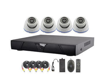 内部 SYNC システムが付いている屋内ドーム 4 チャネル DVR CCTV の保安用カメラ システム