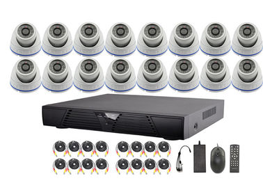 3.6-16mm の固定レンズが付いている 16 のチャネル AHD DVR の監視のビデオ保安用カメラ システム