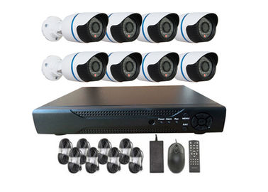 IR の切口が付いている屋外の防水 1000TVL 8 チャネルの家の保安用カメラ システム