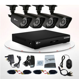 破壊者の証拠 24 LEDs IR CCTV の保安用カメラ 8CH DVR のキット/保安用カメラのキット