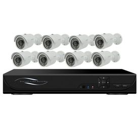 8CH DVR のキット、8CH DVR + 8PCS 金属 IR の弾丸 CCTV の保安用カメラ