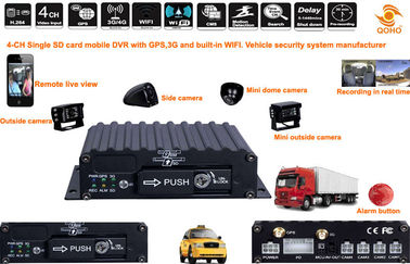 携帯用 SD 車移動式 DVR、4 は 3g 無線 DVR の保証レコーダーを運びます
