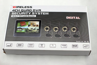 70 程度のビュー・カメラ無線 CCTV DVR システム、屋内/屋外の 4 CH DVR のセキュリティ システム