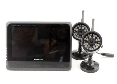 4 つの CH の DVR およびフル カラー LCD のモニターが付いている無線屋外の保安用カメラ システムを記録する AV