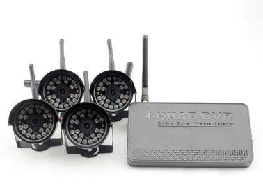 デジタル RF 4 カメラ 4 チャネル DVR のセキュリティ システム サポート SD/TF カード